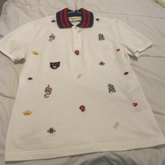 GUCCI Embroidered Polo Shirt - Picture 2 of 4